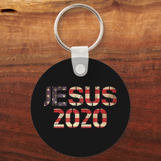 Jezus 2020 Christelijke verkiezingsjaar President  Sleutelhanger (Voorkant)