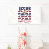 Jezus 2024 Laat Amerika Weer Bidden Spandoek (Insitu)