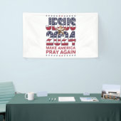Jezus 2024 Laat Amerika Weer Bidden Spandoek (Beurs)