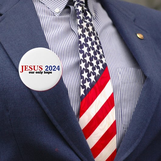 Jezus 2024 Onze ENIGE Hoop Presidentieel Ronde Button 5,7 Cm