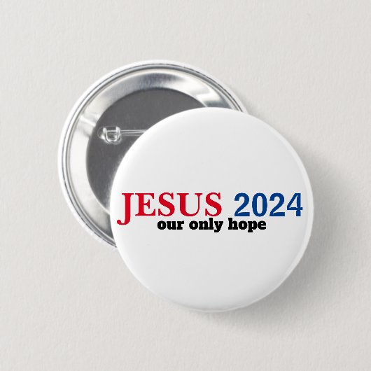 Jezus 2024 Onze ENIGE Hoop Presidentieel Ronde Button 5,7 Cm (Voorkant /achterkant)