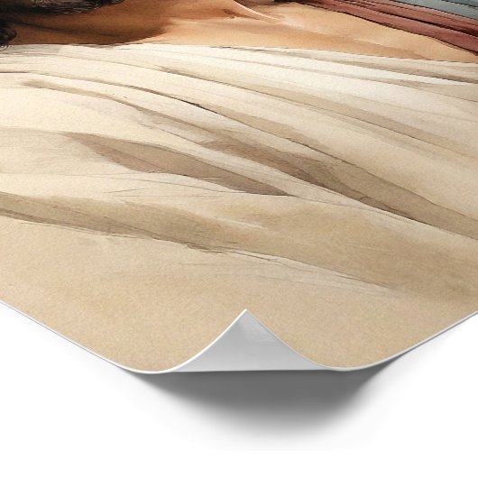 Jezus 35 Schilderij Poster (Hoek)