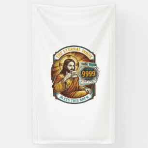 Jezus 9999 ongelezen e-mails inbox nul kantoor hum spandoek