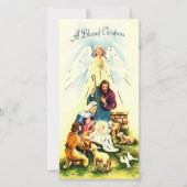  Jezus A Gezegende Kerstmis Feestdagenkaart (Voorkant)