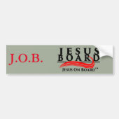Jezus aan boord Bumpersticker (Voorkant)