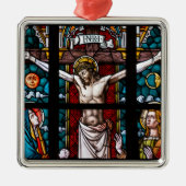 Jezus aan de kruis, Kroatie Metalen Ornament (Voorkant)