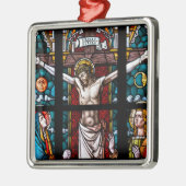 Jezus aan de kruis, Kroatie Metalen Ornament (Links)