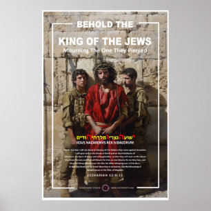Jezus aan de Westerne Muur Poster