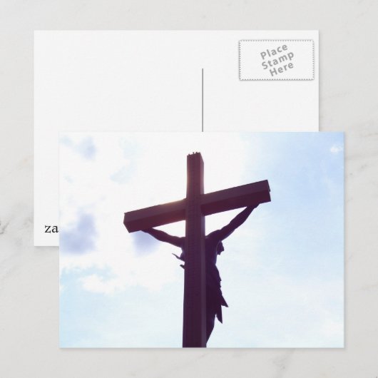 Jezus aan het kruis briefkaart (Voorkant / Achterkant)