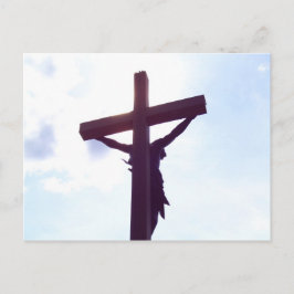 Jezus aan het kruis briefkaart