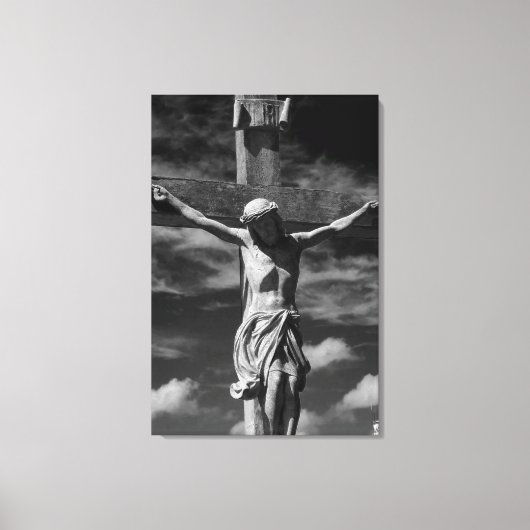Jezus aan het kruis canvas afdruk (Voorkant)