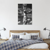 Jezus aan het kruis canvas afdruk (Insitu (Slaapkamer))