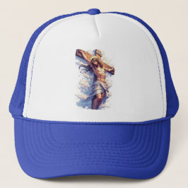 Jezus aan het Kruis Christelijke Truckershoed Trucker Pet