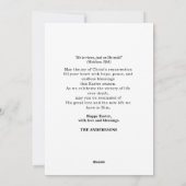 Jezus aan het kruis, Hij is verrezen met Pasen Feestdagenkaart (Achterkant)