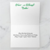 Jezus aan het kruis Pasen wenskaart  Kaart (Binnen)