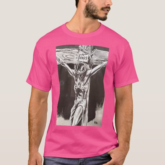 Jezus aan het kruis t-shirt (Voorkant)