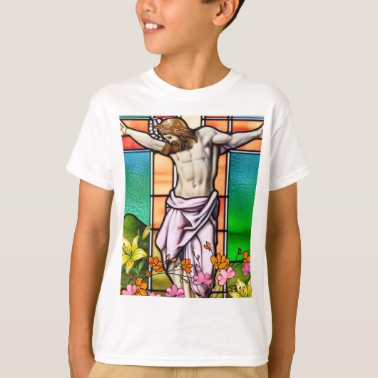 Jezus aan het kruis t-shirt (Voorkant)