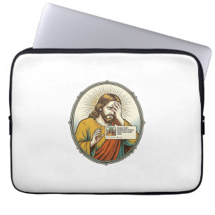 Jezus aan verhaal toegevoegd in plaats van directe laptop sleeve