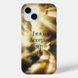 Jezus accepteerde me telefoon geval iPhone 15 case