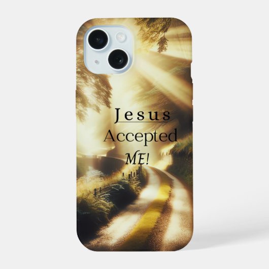 Jezus accepteerde me telefoon geval iPhone 15 case (Achterkant)
