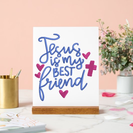 Jezus Acryl Bord (Huwelijk)