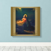 Jezus Agony in de tuin Canvas Afdruk (Insitu (Houten vloer))