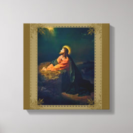 Jezus Agony in de tuin Canvas Afdruk