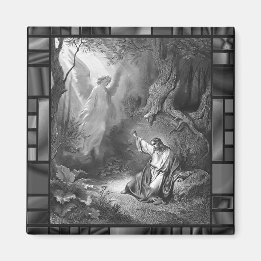 Jezus Agony in de tuin Religieuze Magnet (Voorkant)