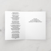 Jezus, al onze vreugde en zegeningen folie feestdagenkaart (Binnenlaag)