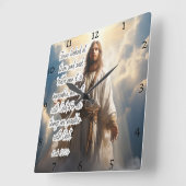 Jezus: Alle dingen mogelijk Vierkante Klok (Hoek)