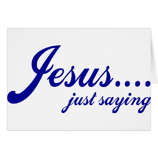 Jezus...alleen gezegde (Voorkant Horizontaal)