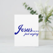 Jezus...alleen gezegde briefkaart (Staand voorkant)