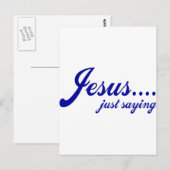 Jezus...alleen gezegde briefkaart (Voorkant / Achterkant)