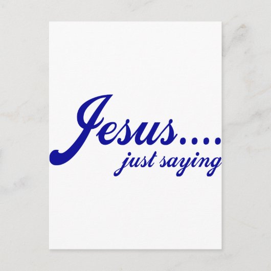 Jezus...alleen gezegde briefkaart (Voorkant)