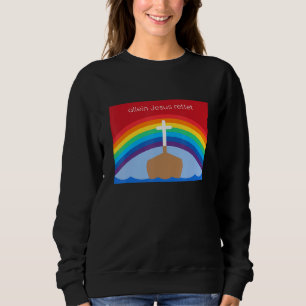 Jezus alleen redt het Christelijke regenboogmotif Trui