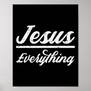 Jezus Alles God Christelijke katholieke religie F Poster