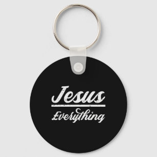 Jezus Alles God Christelijke katholieke religie F Sleutelhanger