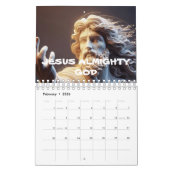 JEZUS ALMACHTIGE GOD gedrukt nieuwjaar 2025 kalend Kalender (Feb 2026)