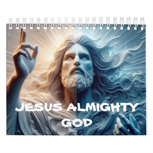 JEZUS ALMACHTIGE GOD gedrukt nieuwjaar 2025 kalend Kalender (Hoes)