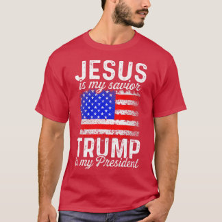 Jezus als Verlosser I als President T-shirt