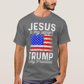 Jezus als Verlosser I als President T-shirt
