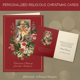 Jezus Angels kerstfeestkaartje Feestdagen Kaart