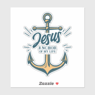 Jezus Anker van mijn leven Sticker