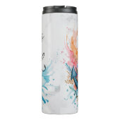 Jezus: anker, ziel, bloemenhoop thermosbeker (Achterkant)