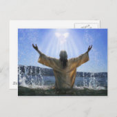 Jezus Baptisme Briefkaart (Voorkant / Achterkant)