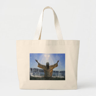 Jezus Baptisme Grote Tote Bag