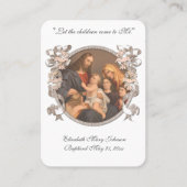 Jezus Baptisme Herdenking Religieuze Keepslag Plaatskaartje (Voorkant)