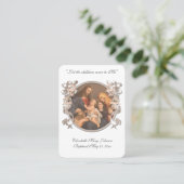 Jezus Baptisme Herdenking Religieuze Keepslag Plaatskaartje (Staand voorkant)