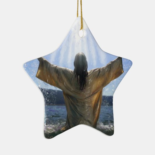 Jezus Baptisme Keramisch Ornament (Rechts)