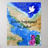 Jezus baptisme poster (Voorkant)